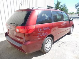 2006 TOYOTA SIENNA LE RED PEARL 3.3 AT FWD Z20061